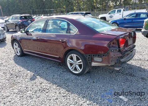 2014 Volkswagen Passat 2.0L Tdi Sel Premium из США, поврежденный, VIN 1VWCN7A35EC077501